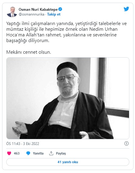 Doç. Dr. Nedim Urhan Hakk'a yürüdü!